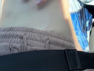 Nicolemyraaa plays with small tits in truck- public-hard