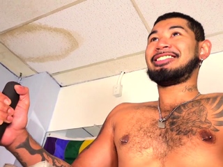 Inked Bottom Takes Big Raw Dick