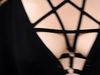 Cute curly brunette solo webcam masturbation