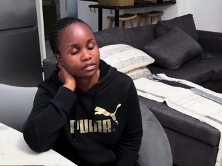 Thick Big Tits Black Teen Rides Cock POV