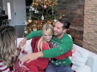 Teen foster daughters special christmas celebration