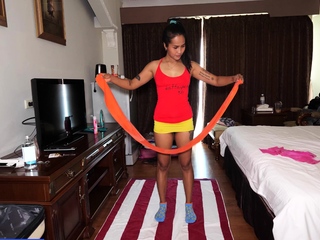 Thai wife does a workout on husband cock